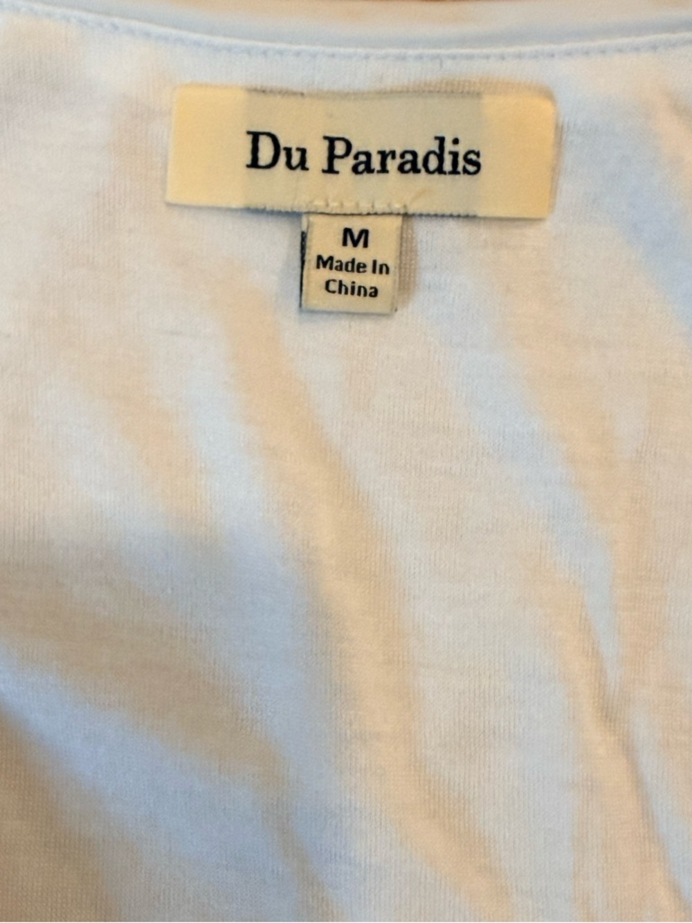 Du Paradis Anthropologie White Maxi Dress V-Neck Resort Rush M - Picture 5 of 6